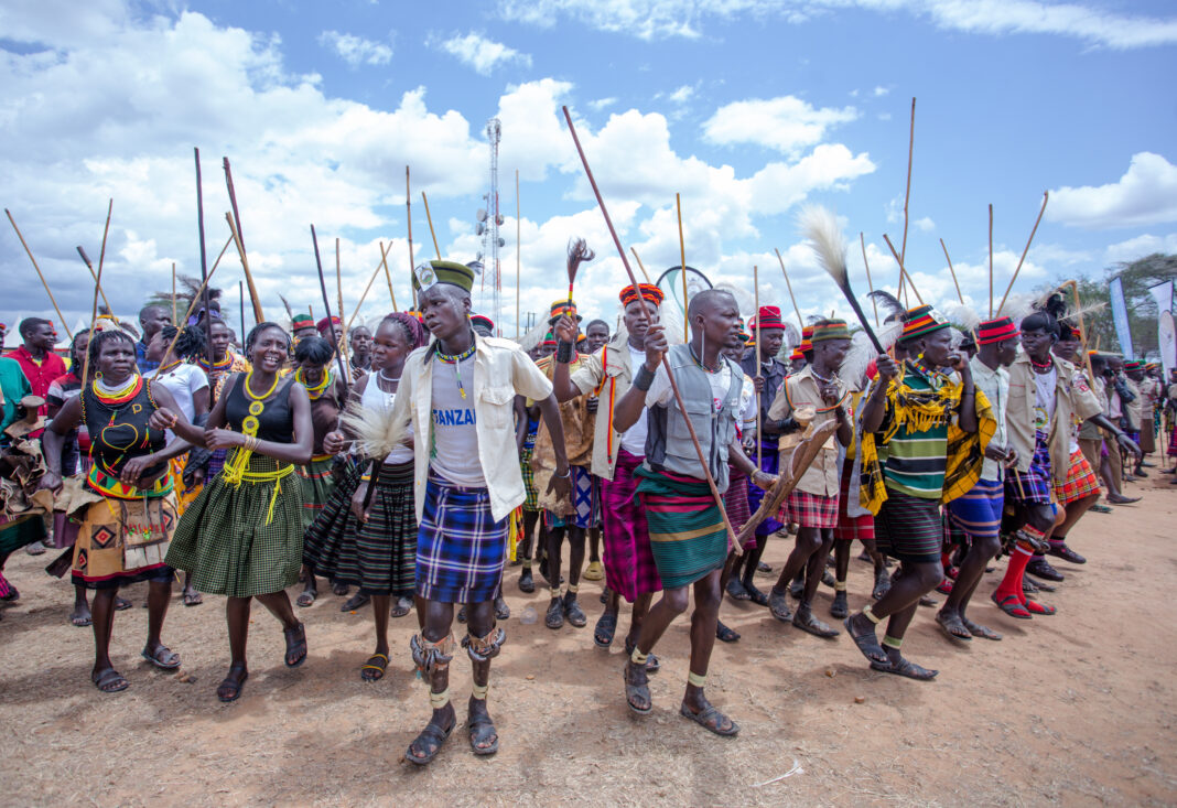 Karamoja men dancing at the karamoja cultural festival. PHOTO BY KATENDE ERICK